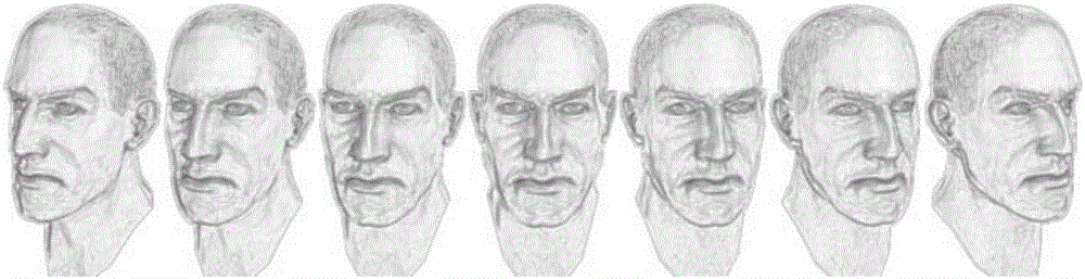 Human face collection recognition method and system implementing same