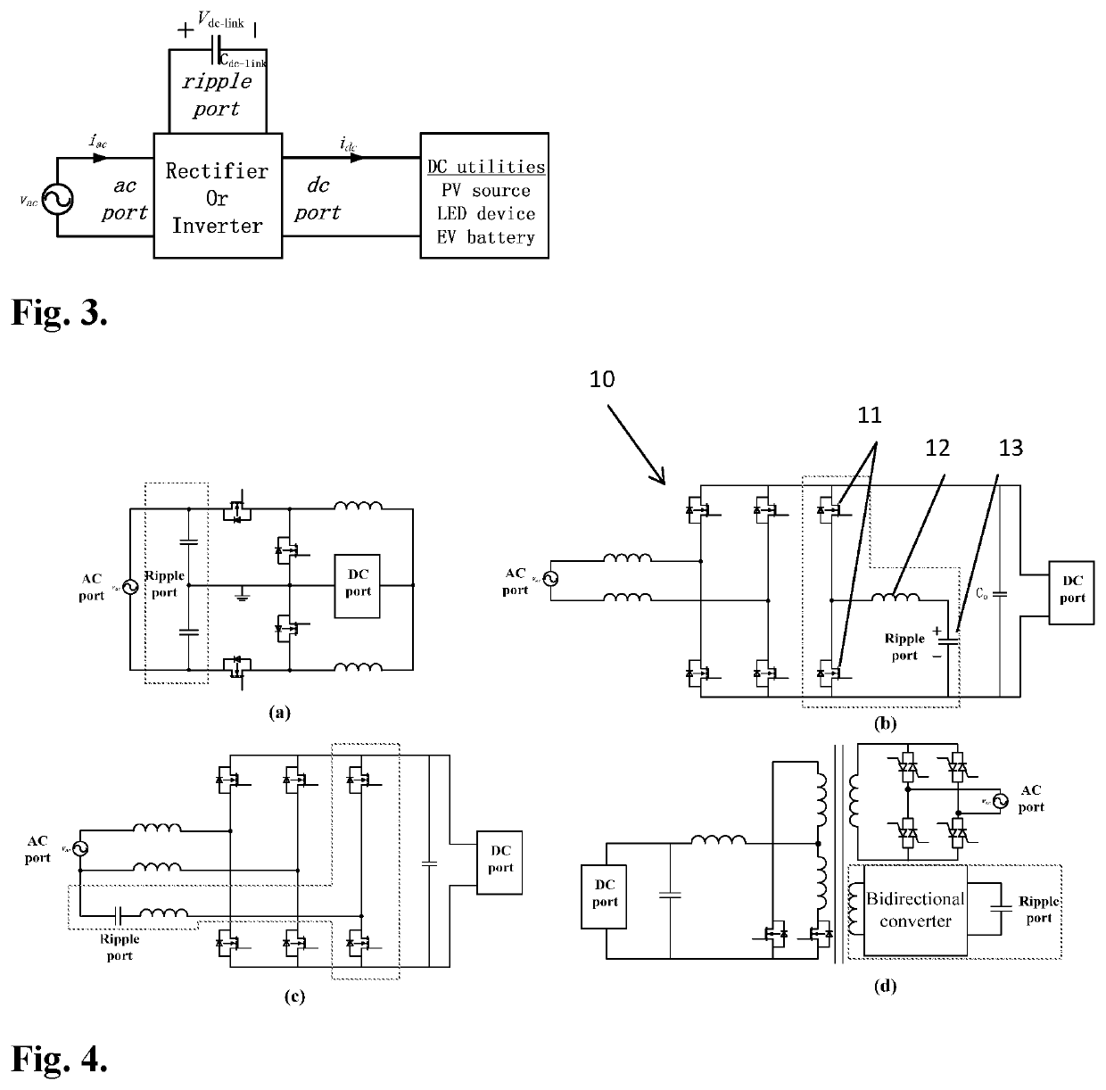 Plug-and-play ripple pacifier for DC voltage links in power electronics systems and DC power grids