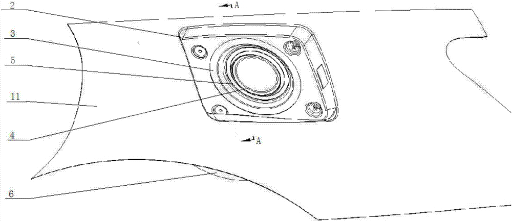 Oil filling port box assembly