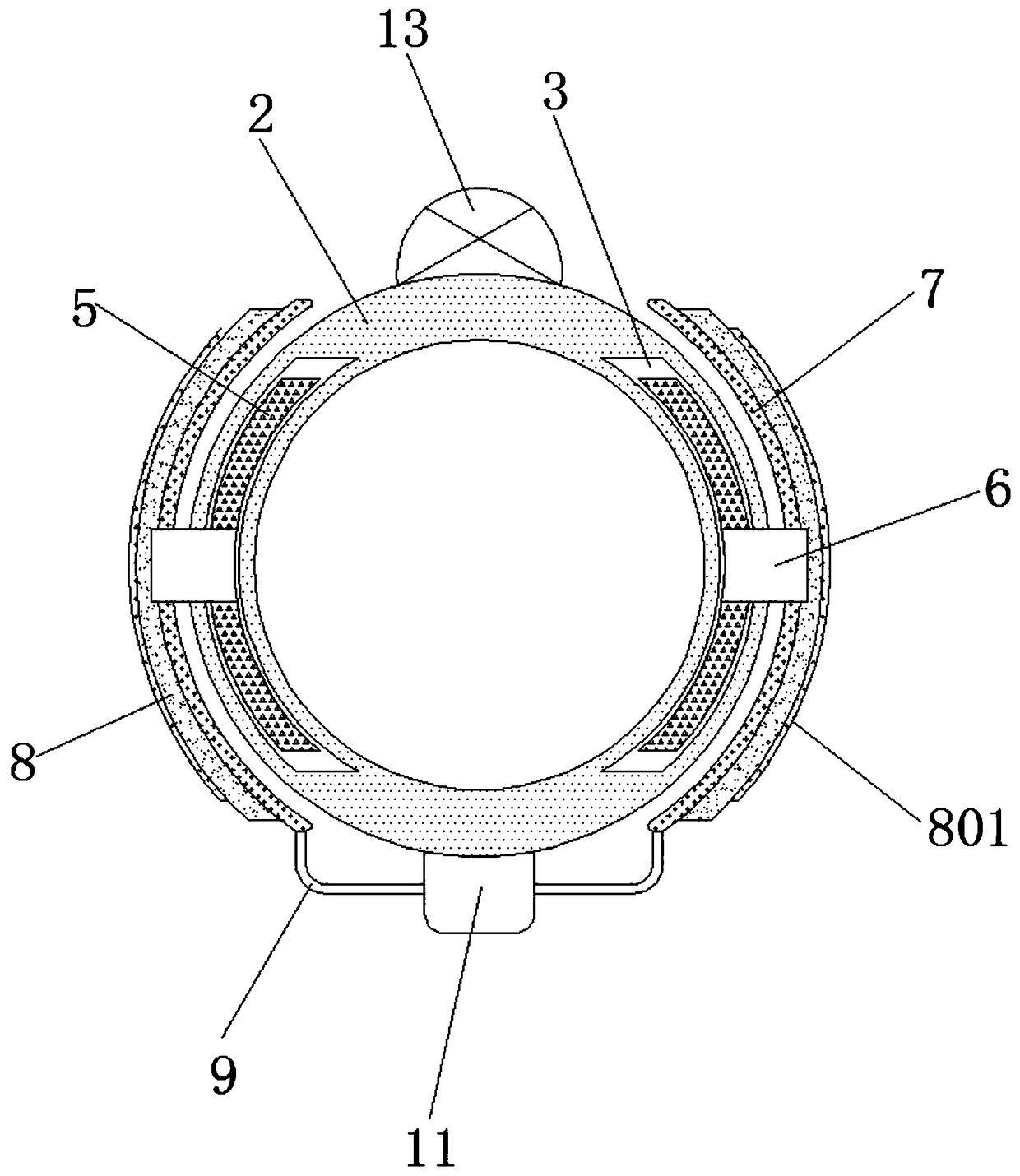 Neurosurgical anti-detachment drainage fixator