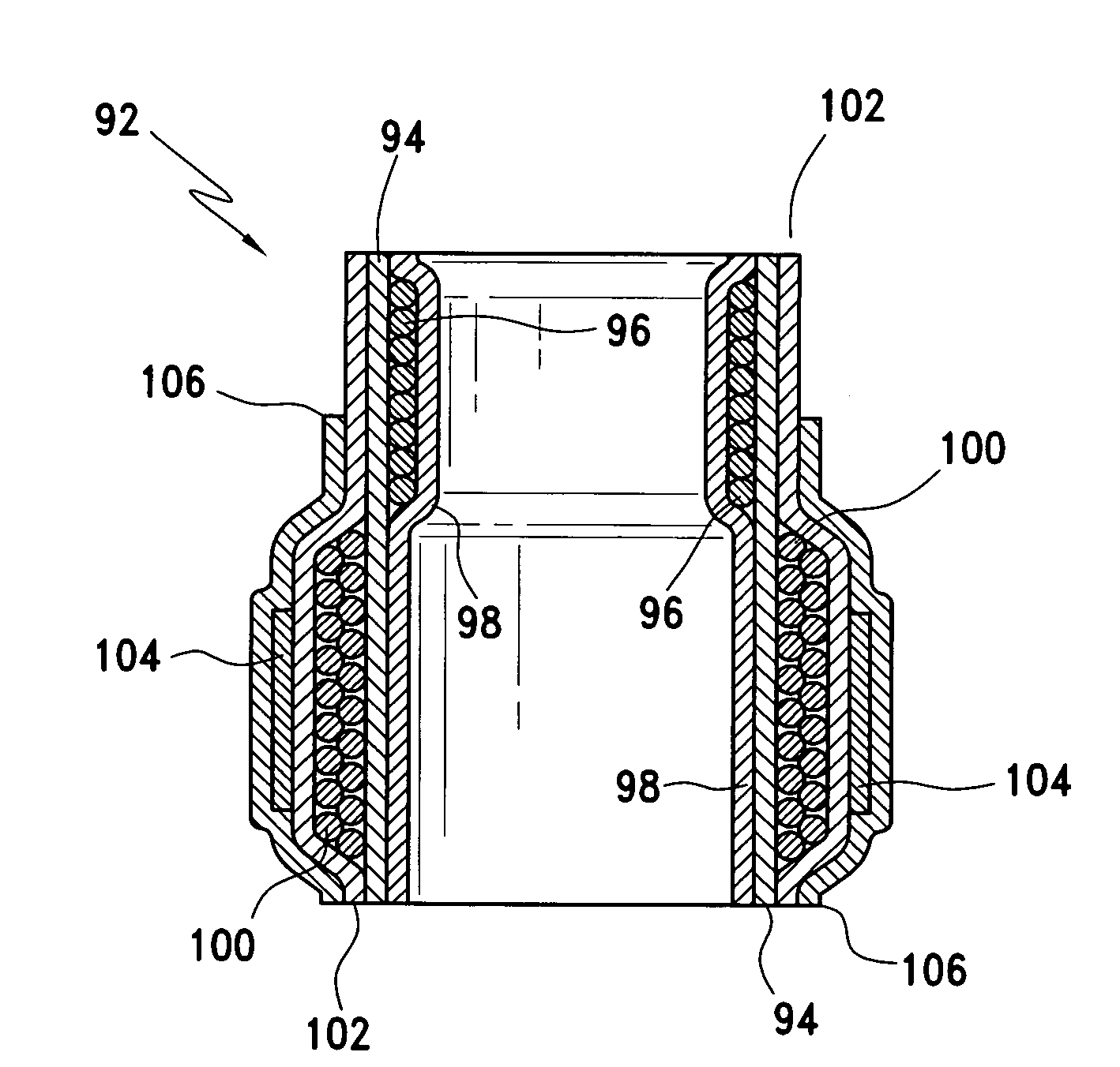 Armored voice coil assembly for use in high power loudspeaker applications