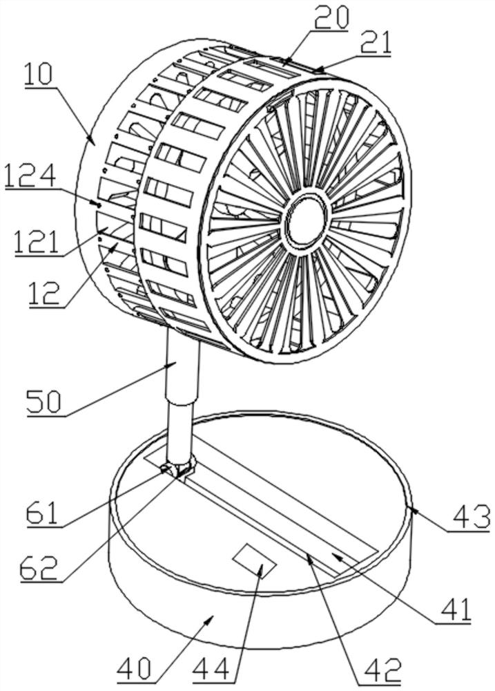 Energy-saving and environment-friendly desk fan