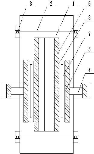 Vacuum box for applying load in vacuum to manufacture vacuum thermal insulation plate