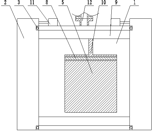 Vacuum box for applying load in vacuum to manufacture vacuum thermal insulation plate