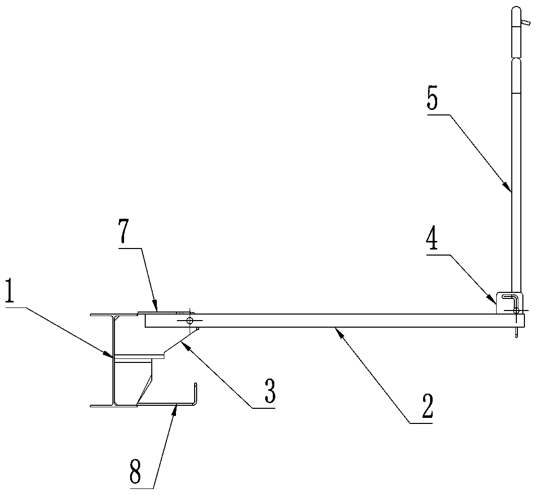 Folding traveling platform mechanism