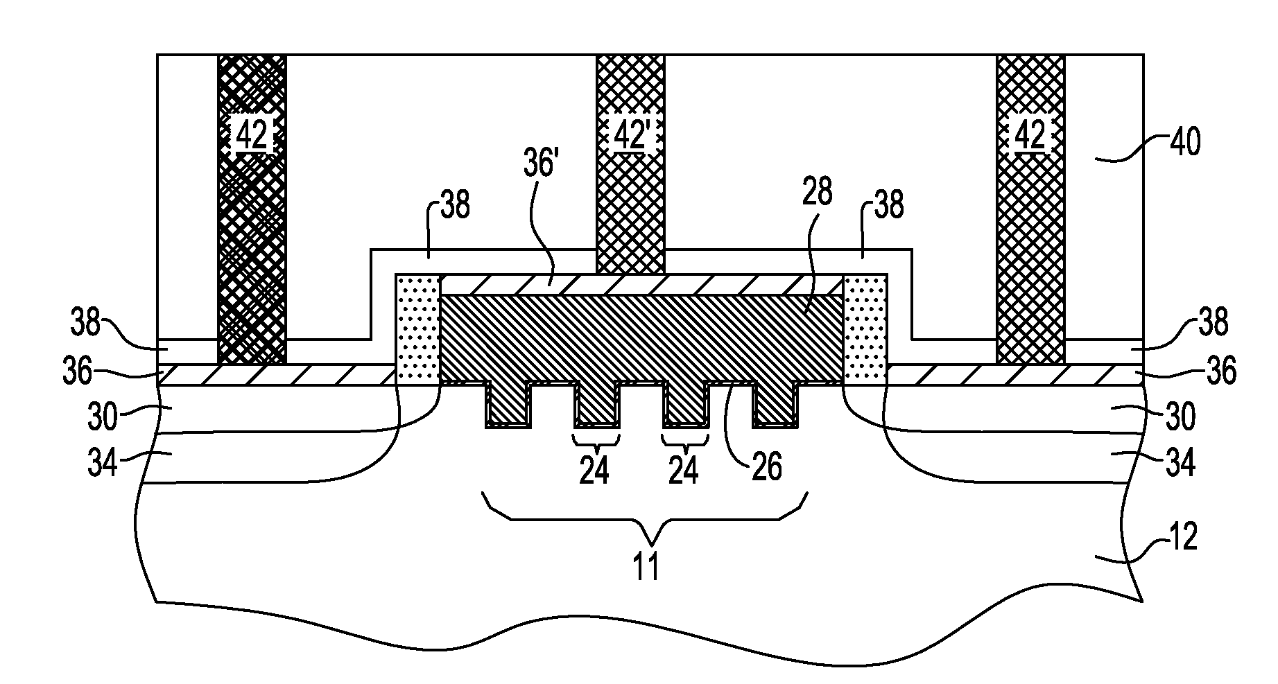 STRUCTURE AND METHOD FOR COMPACT LONG-CHANNEL FETs