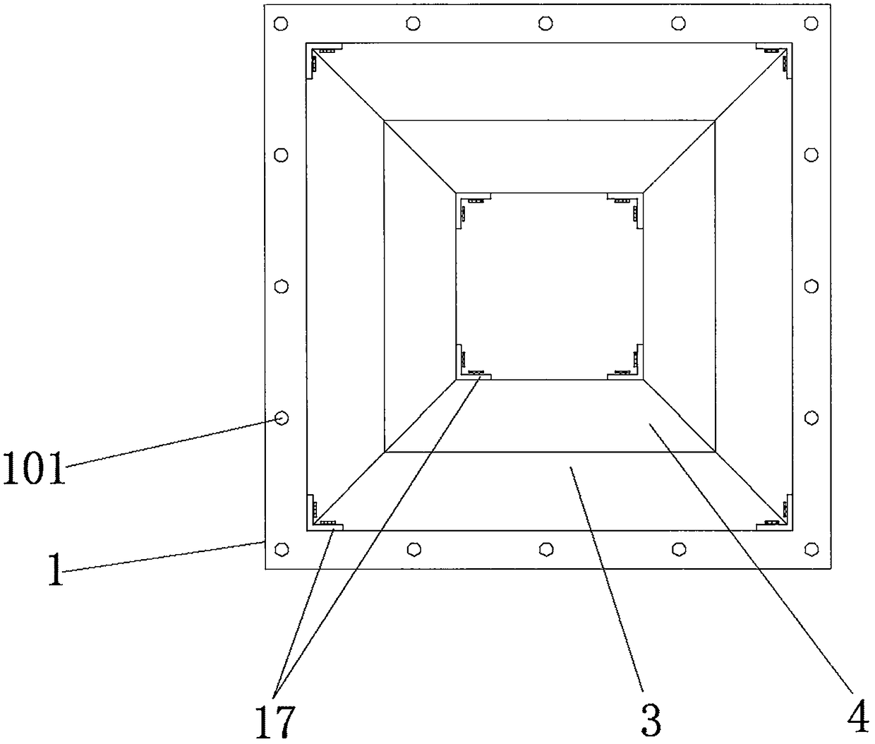 Foldable large hopper