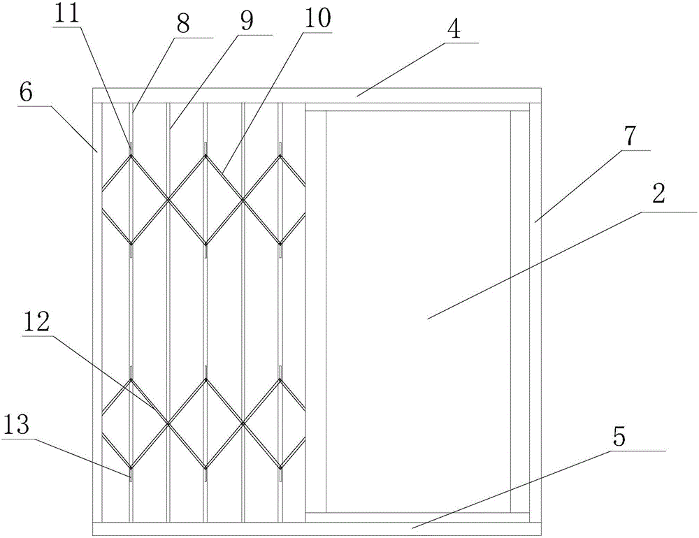 Translation window with invisible anti-theft net