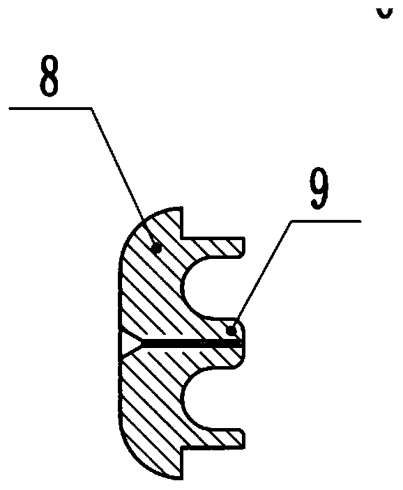 Composite type energy-containing rod used for generating controllable impact waves and manufacturing method thereof