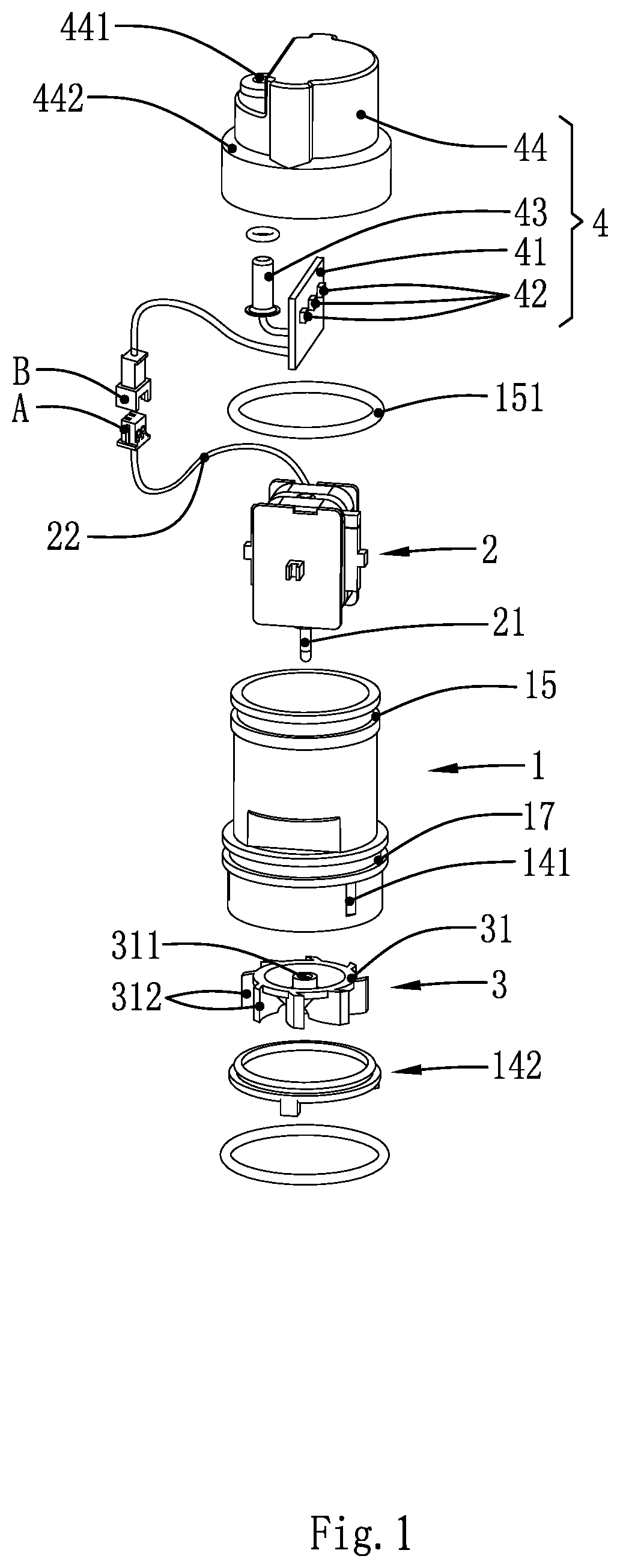 Light-emitting assembly with micro hydraulic power generator