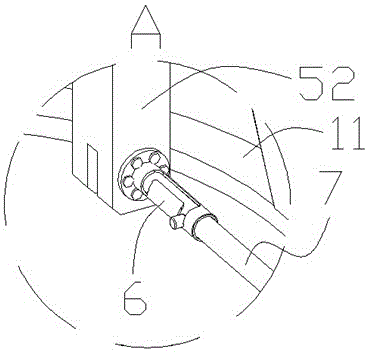 Throttling valve feeding-in tool