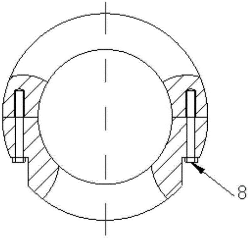 Taking-out device for outer ring of externally-braced valve stem packing leakage extraction ring and installation method thereof