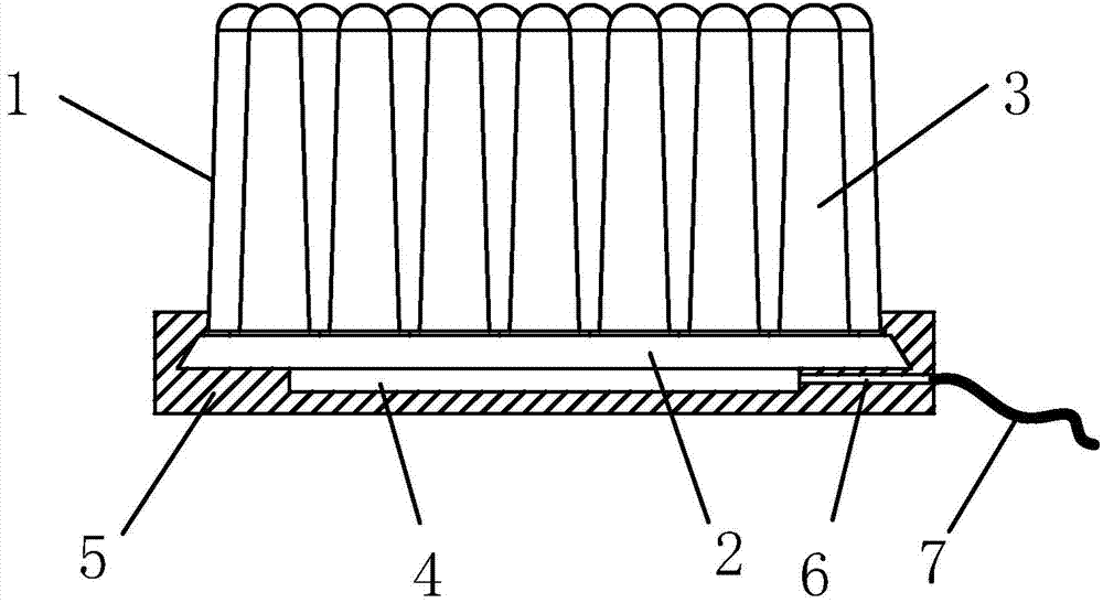 Dry soft electrode based on direct-current magnetron sputtering technology and manufacturing process thereof