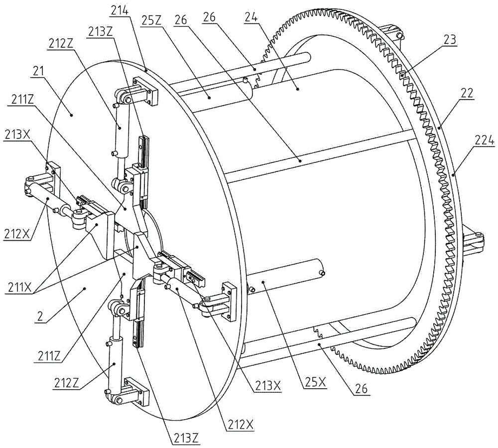 Intelligent clamping and rotary cutting device of rectangular pipes