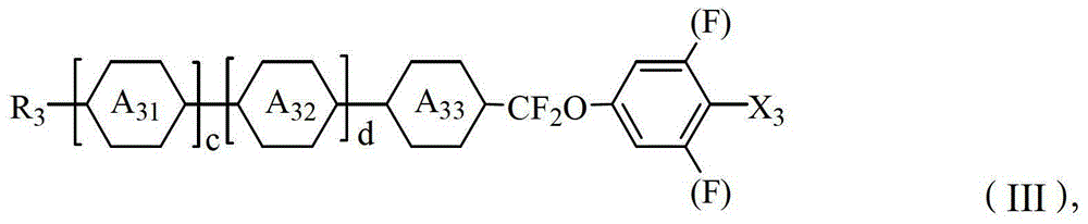 Difluoromethoxy ether-containing positive dielectric liquid crystal composition