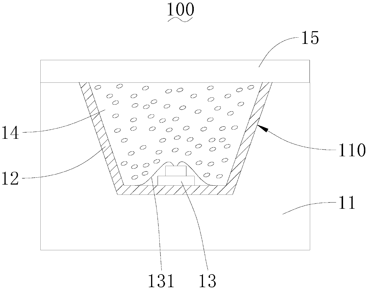 Monochrome LED for plant illumination and plant illumination lamp