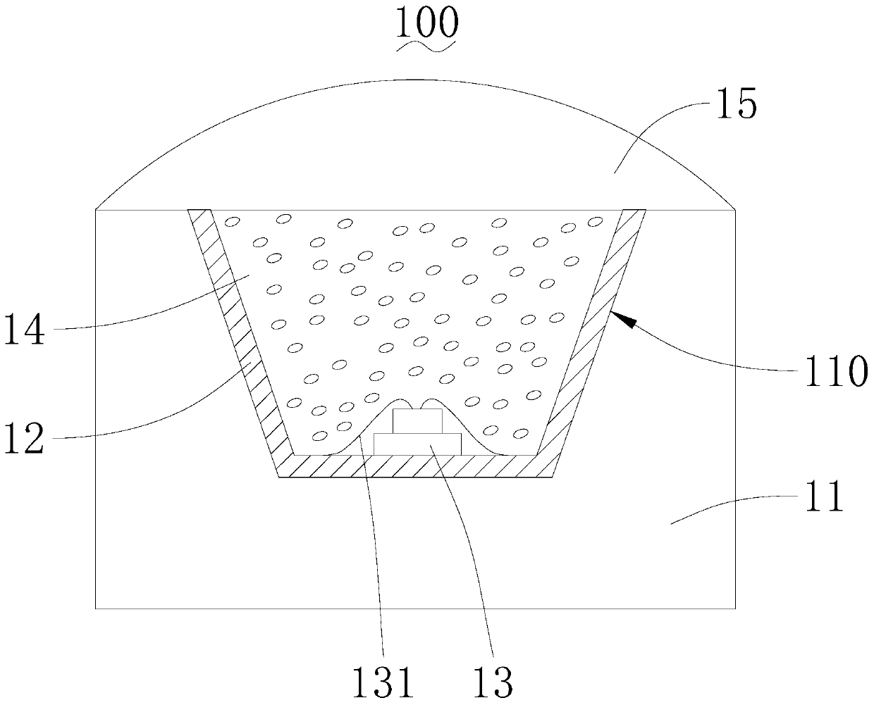 Monochrome LED for plant illumination and plant illumination lamp