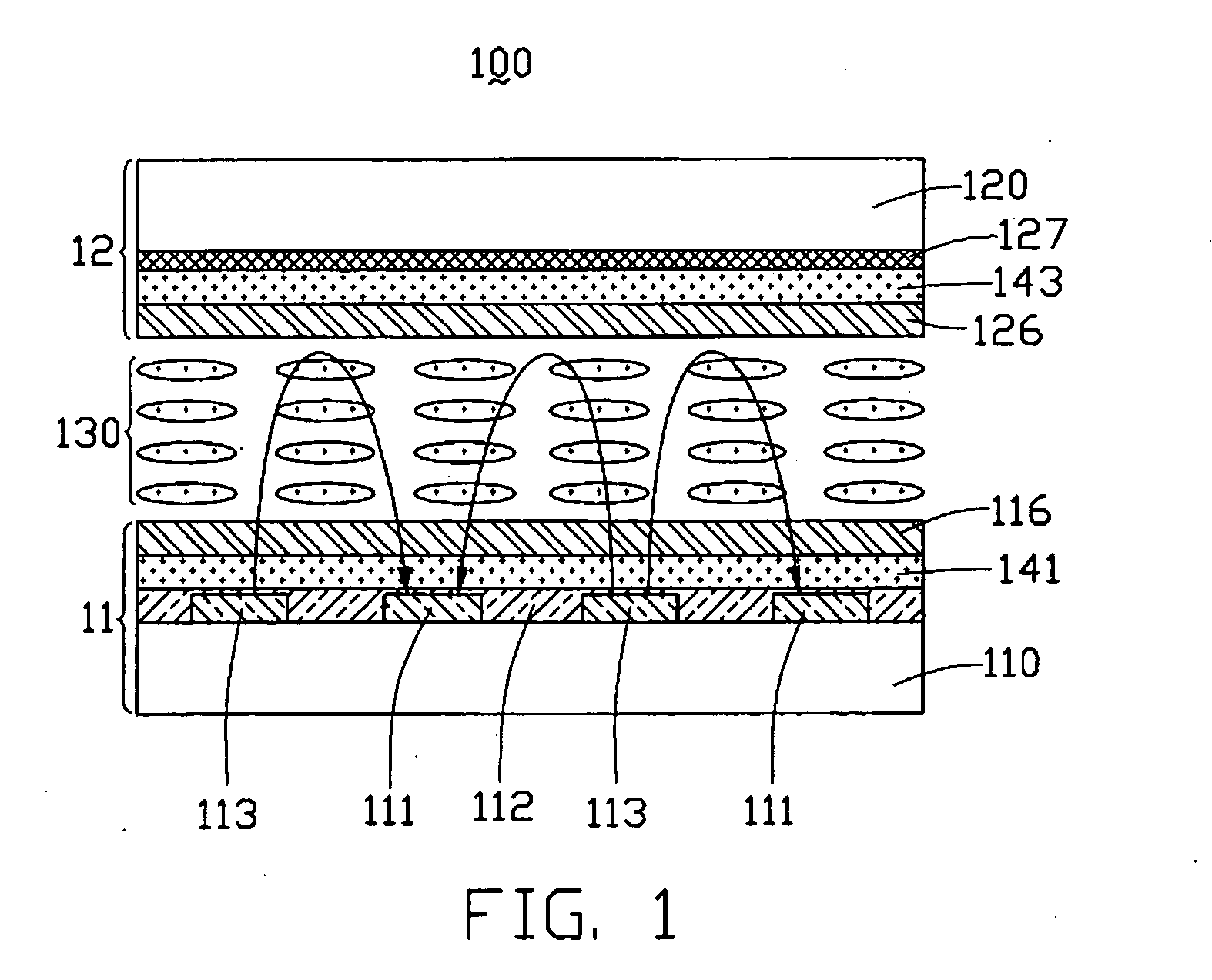 In-plane switching liquid crystal display device having extraordinary polarizers