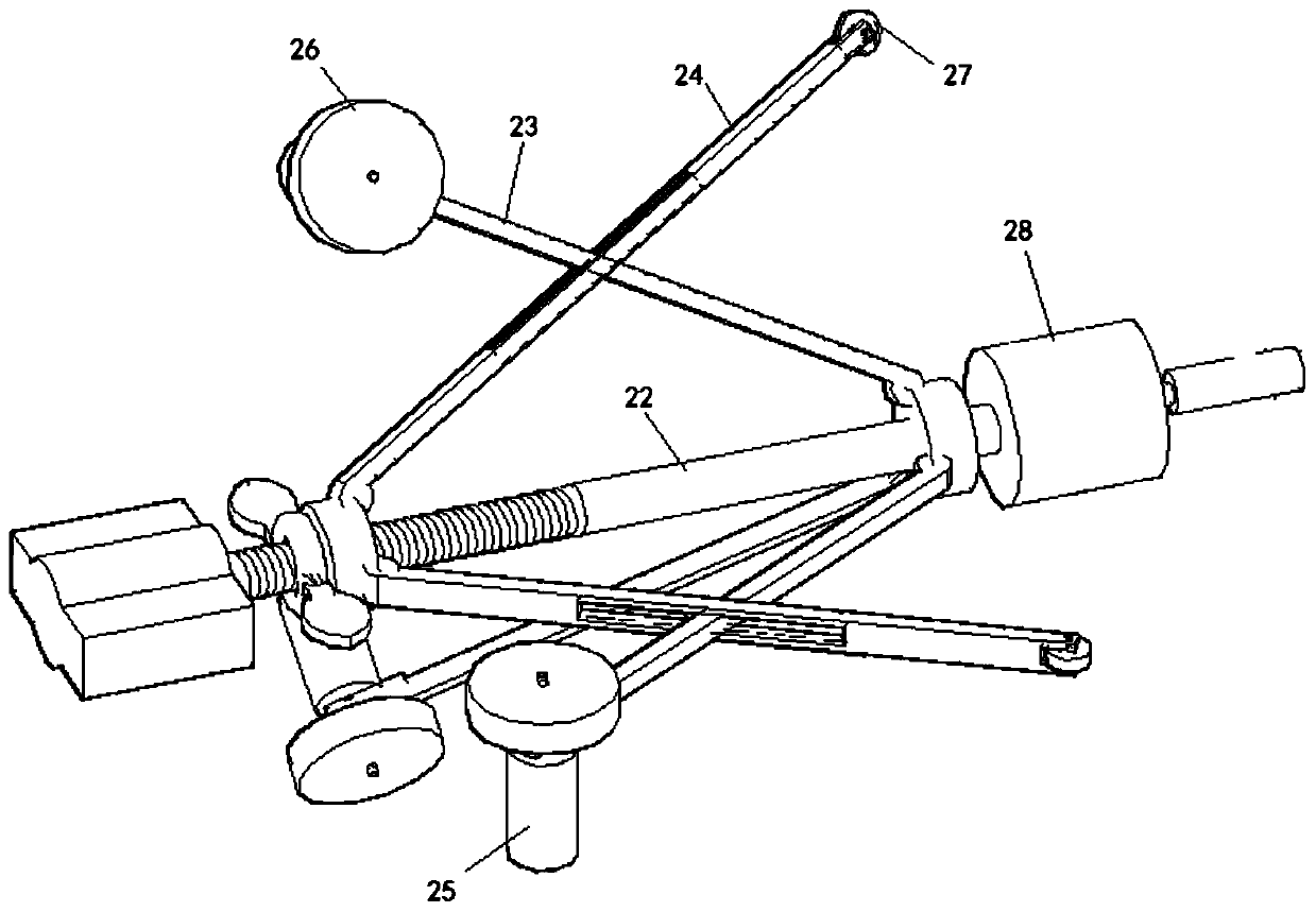 Pencil hardness tester for narrow space or inner wall of pipeline