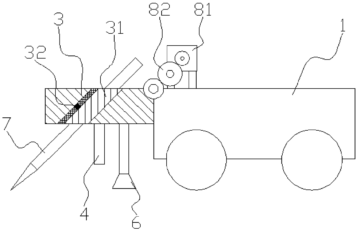 Pencil hardness tester for narrow space or inner wall of pipeline