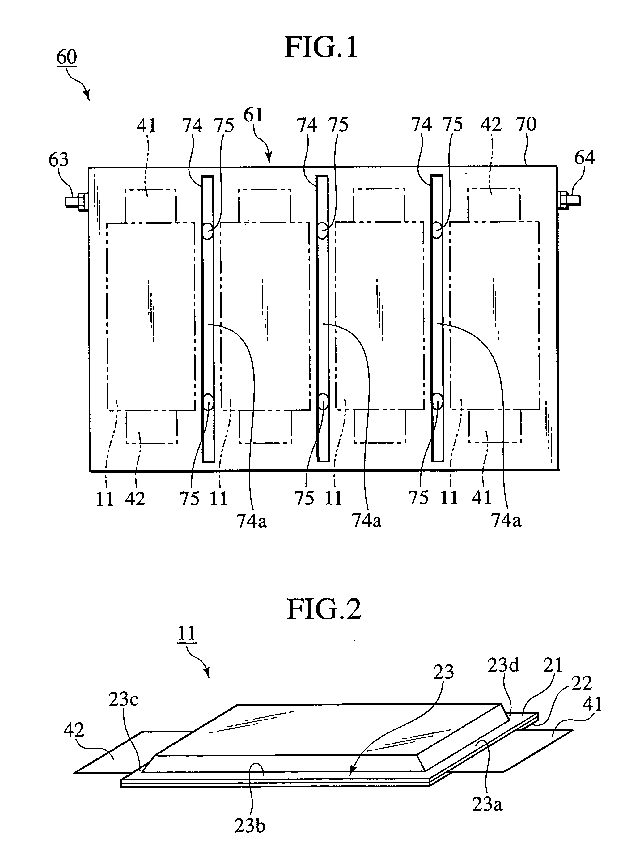 Battery accommodation casing, battery module and assembled battery