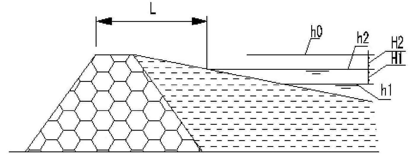 Flood discharge structure for red mud filter cake storage yard