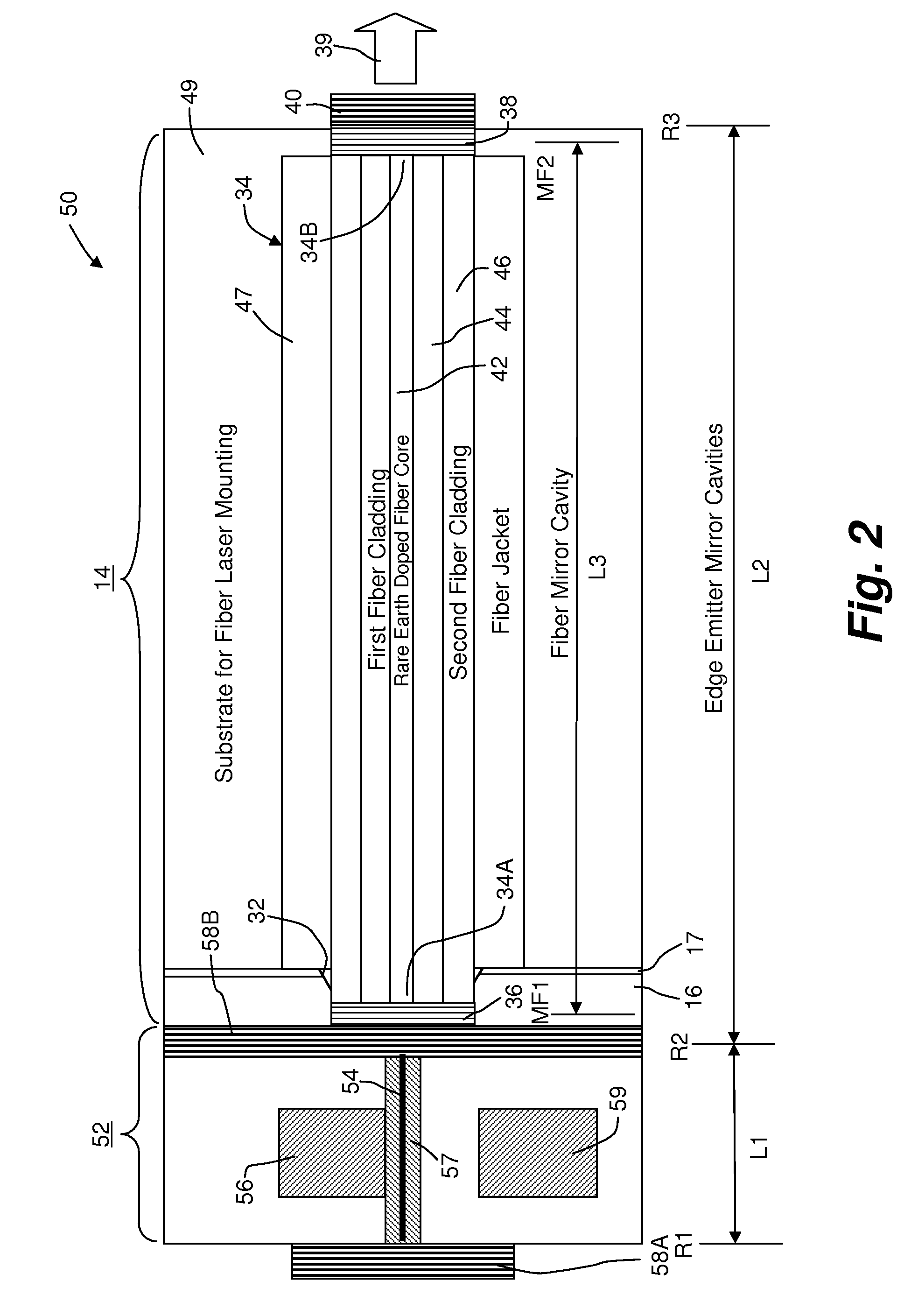 Method for measurement of analyte concentrations and semiconductor laser-pumped, small-cavity fiber lasers for such measurements and other applications