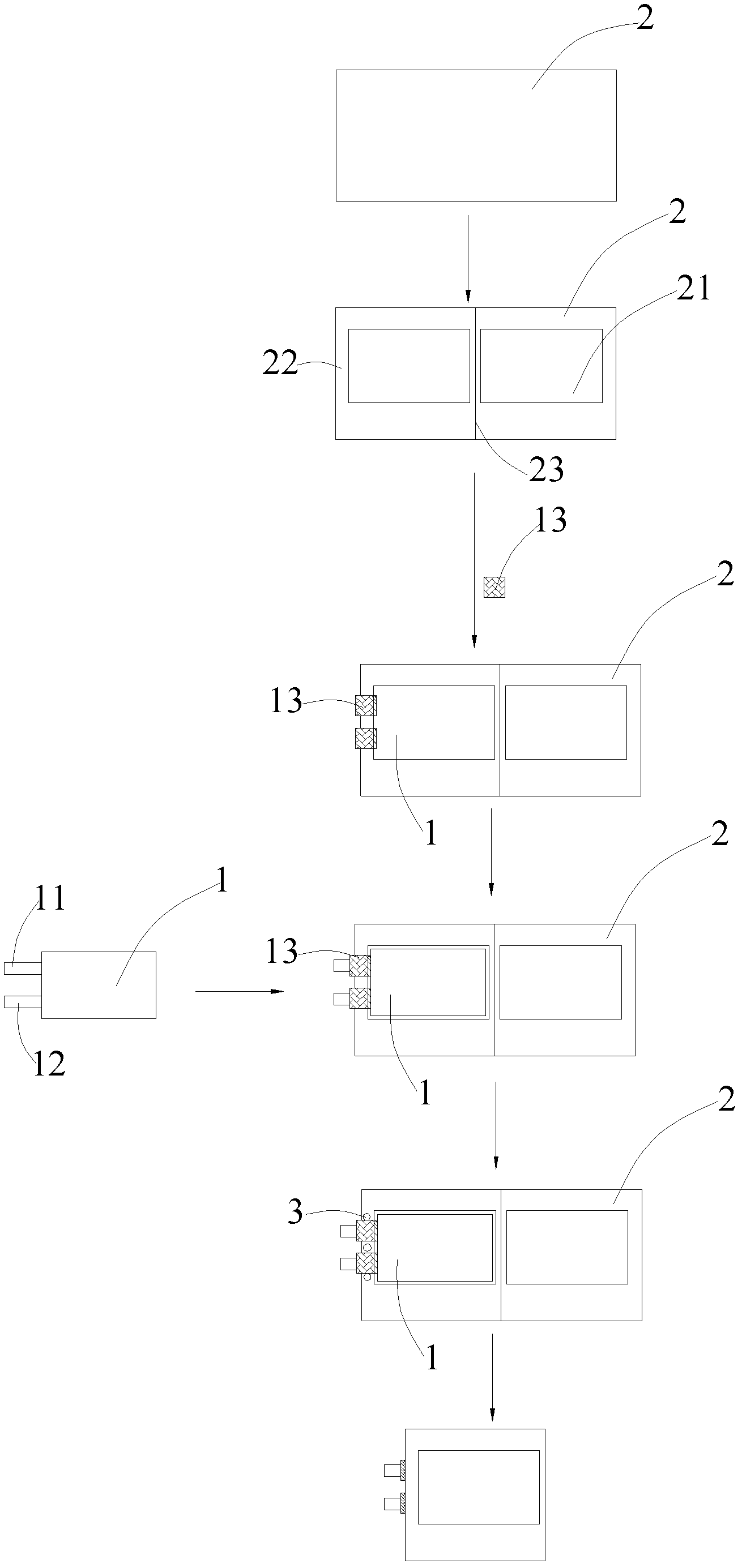 Method for packaging flexible package cell