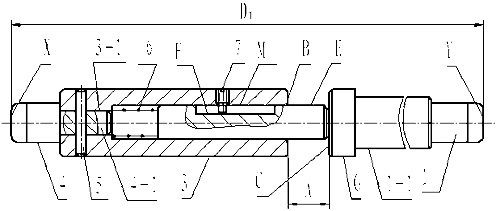 Gauge and method for measuring diameter of large-sized steel wire bearing rail