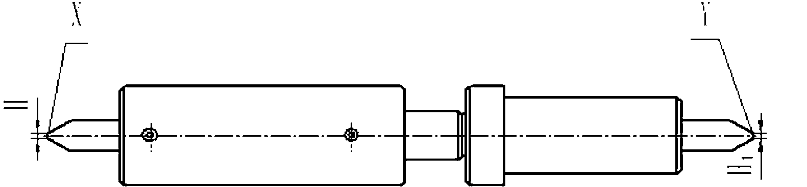 Gauge and method for measuring diameter of large-sized steel wire bearing rail