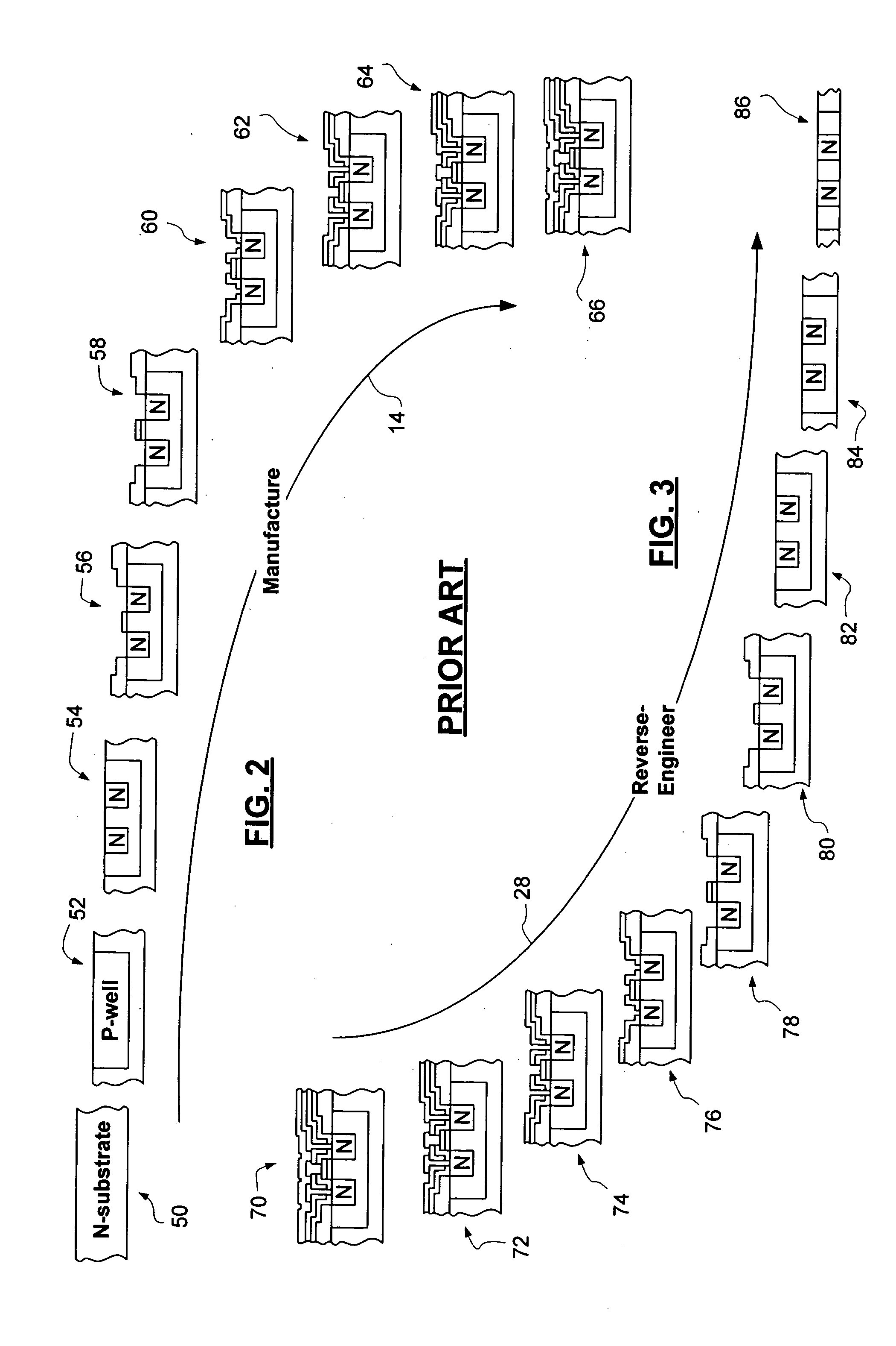 Method and apparatus for producing a 3-D model of a semiconductor chip from mosaic images