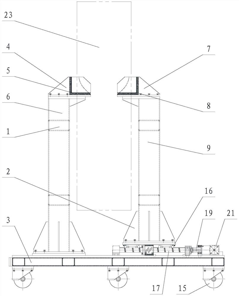 A movable heavy-duty pallet based on clamping adaptive adjustment