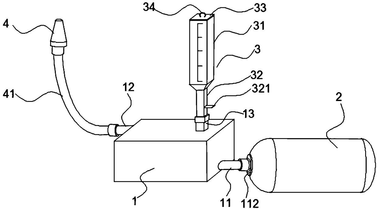 Portable dry powder nasal cavity inhalation and drug delivery device