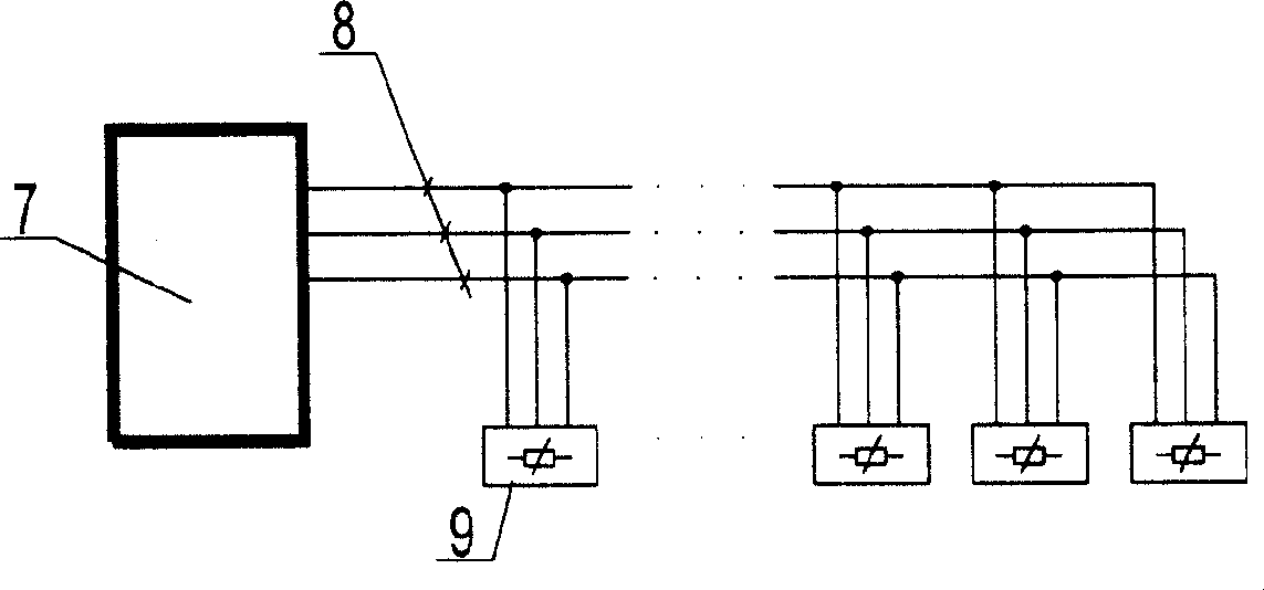 Intelligent bus parallel connection thermal sensitive element type linetype temperature-sensing fire disaster detector