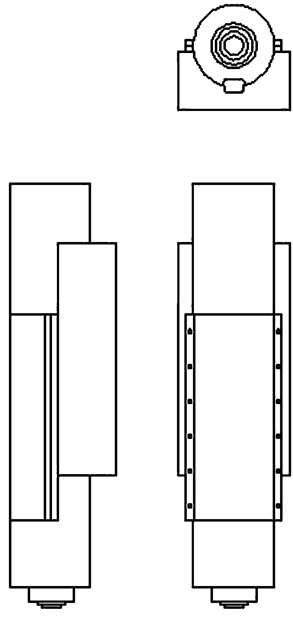 Ram component on processing machine tool