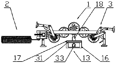 An automatic cleaning device for factory floors