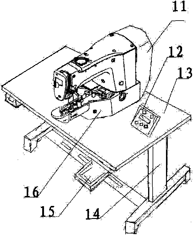 Novel electronic bar tacking machine