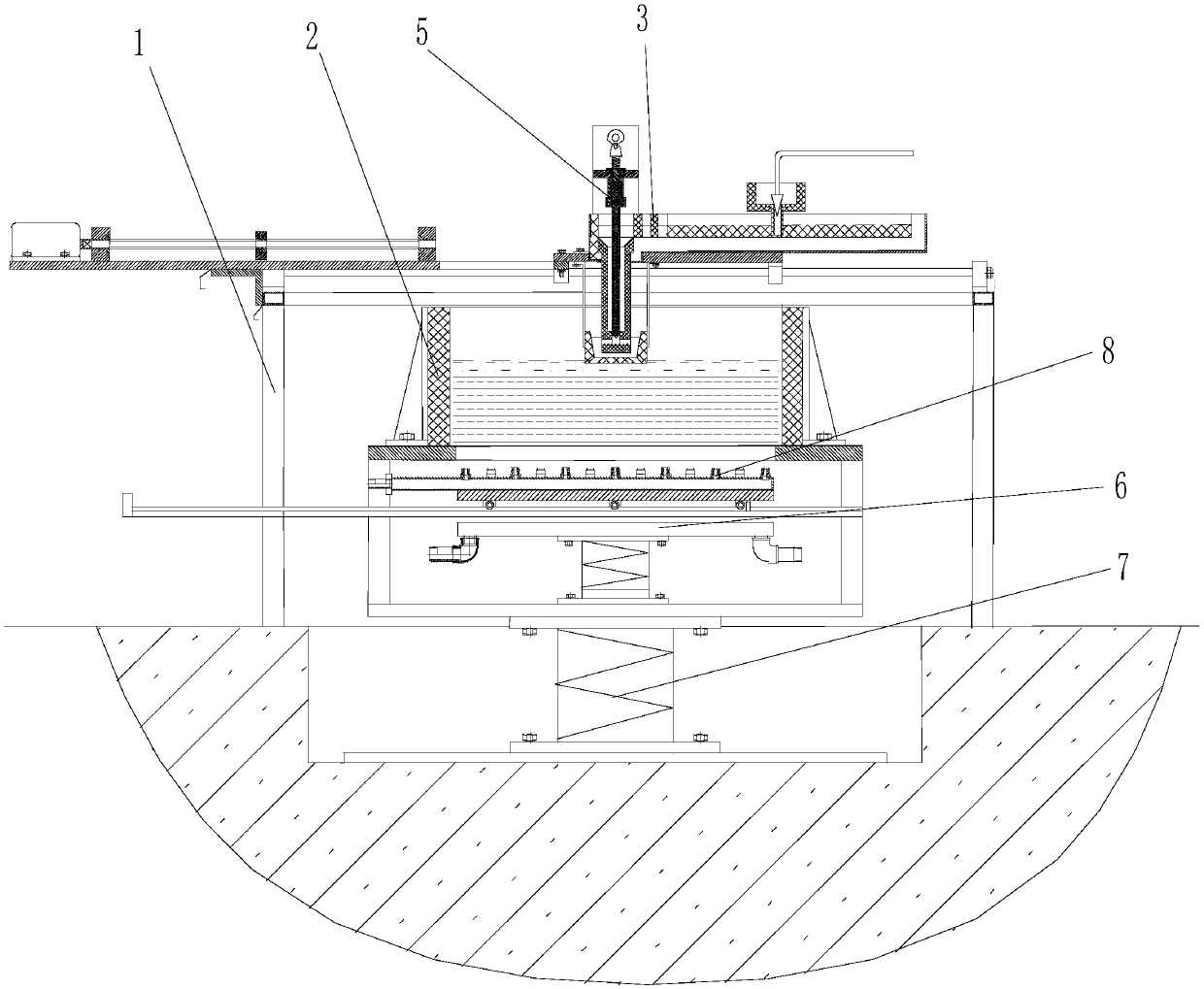 Aluminum Alloy Layered Distribution Plane Solidification Casting Device and Casting Method