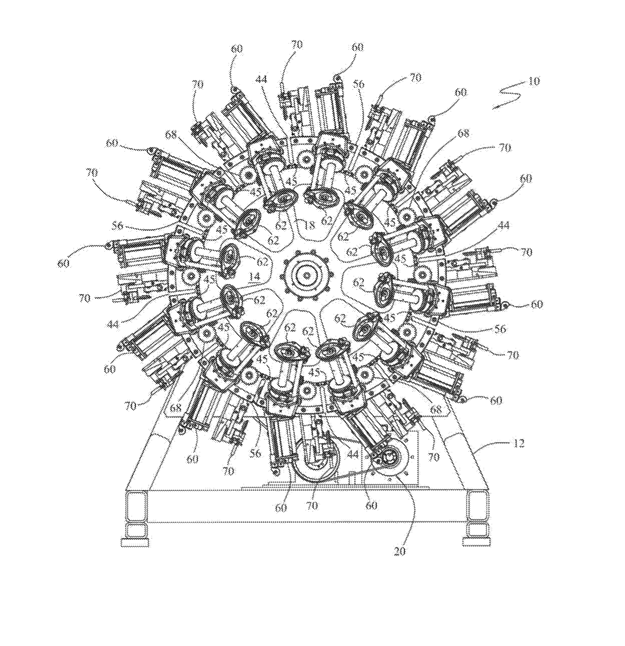 Rotary braiding machine