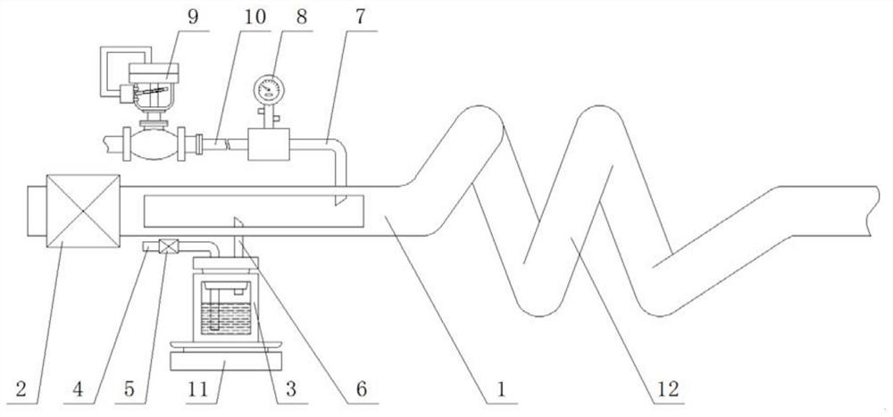 A diffusion furnace air intake device for photovoltaic cell manufacturing and its control method