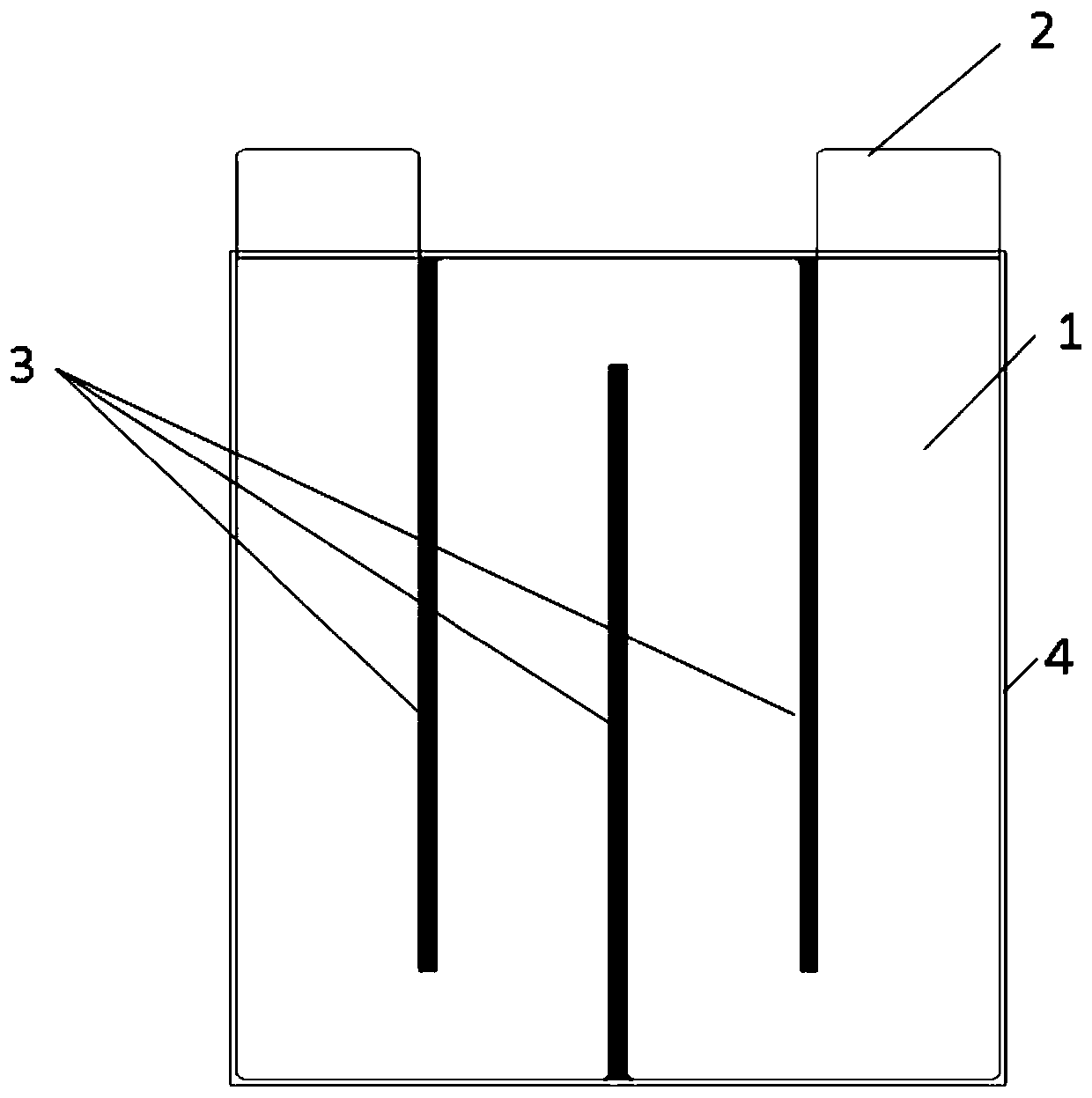 Planar heating film for lithium ion power battery and lithium ion power battery