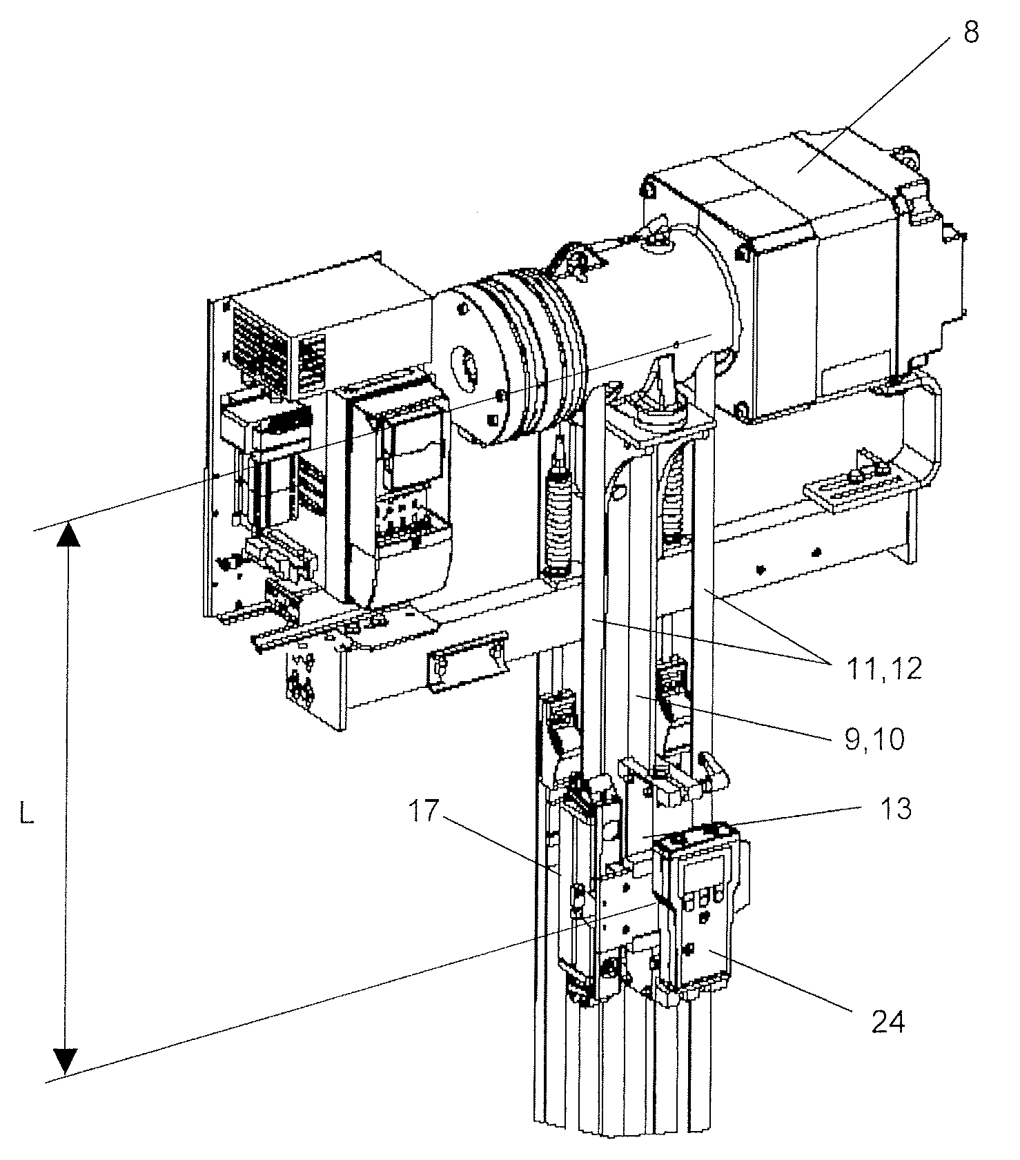 Elevator installation with a support means monitoring device for monitoring the state of the support means and a method for checking the support means