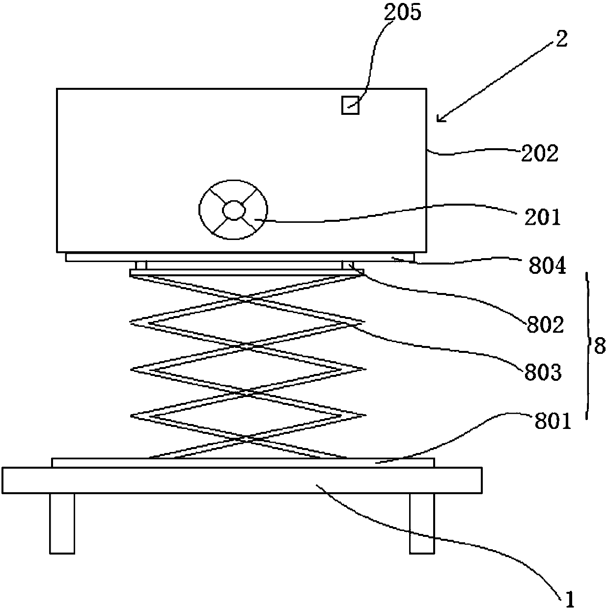 Detecting device for tail gas of motor vehicle