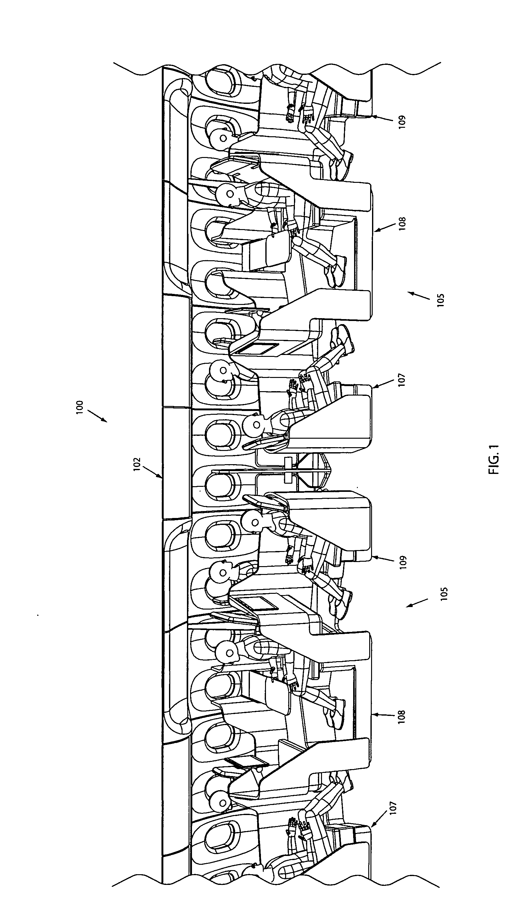 Aircraft seating arrangement