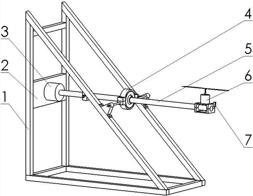 Test platform for rotor power system of small multi-rotor unmanned aerial vehicle