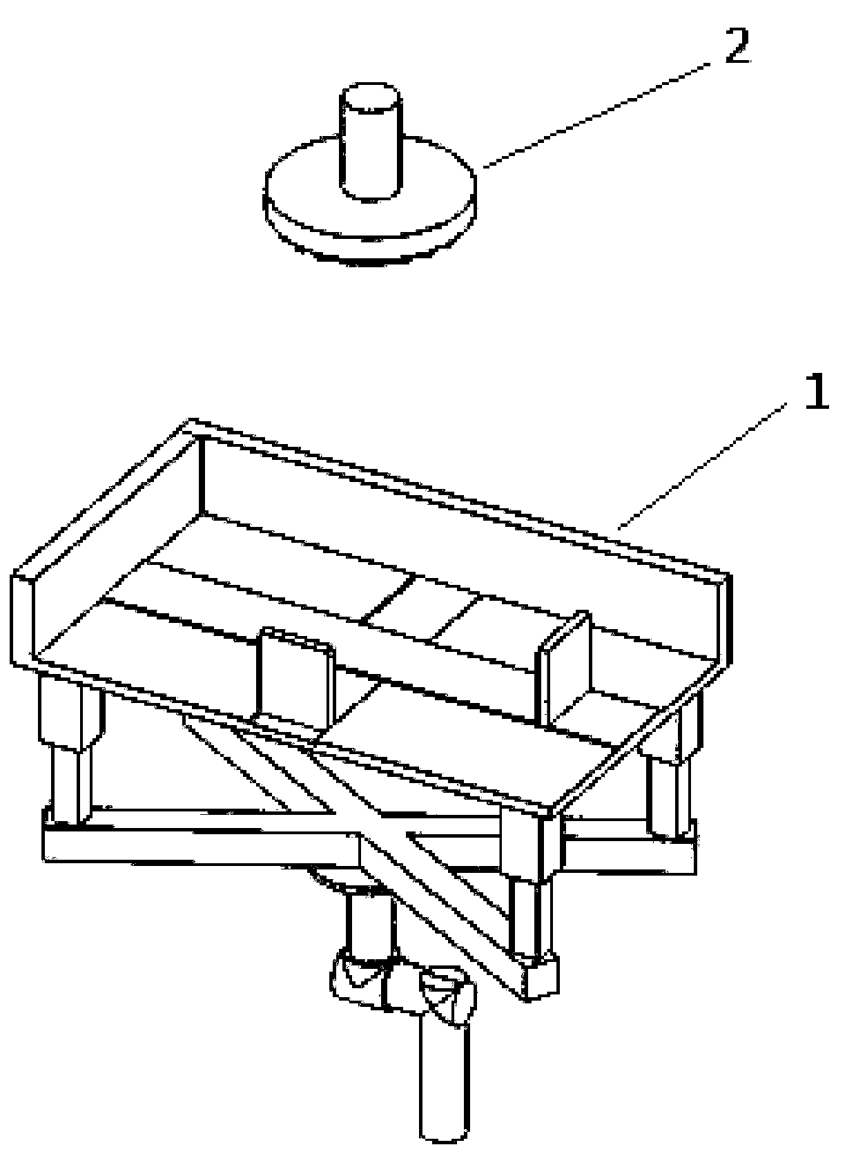 A damage detection mechanism for the bottom corner of the soft-packed core of lithium battery