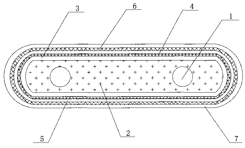 Explosion proof type macromolecular self-regulating heating tape