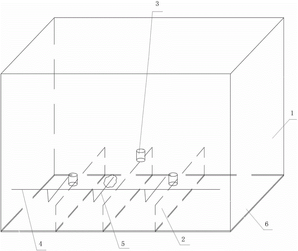 Water ballast tank anti-sediment structure