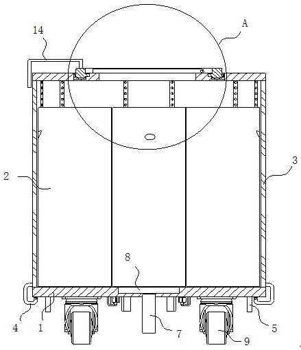 Combined surgical instrument storage cabinet for operating room nursing and combination method