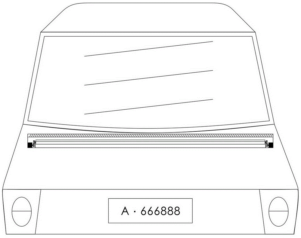 Automobile sunscreen and snow protection remote control invisible windshield cover